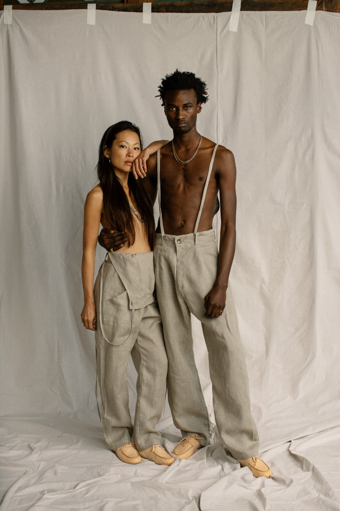 CROSSBACK JUMPSUIT / UNDYED